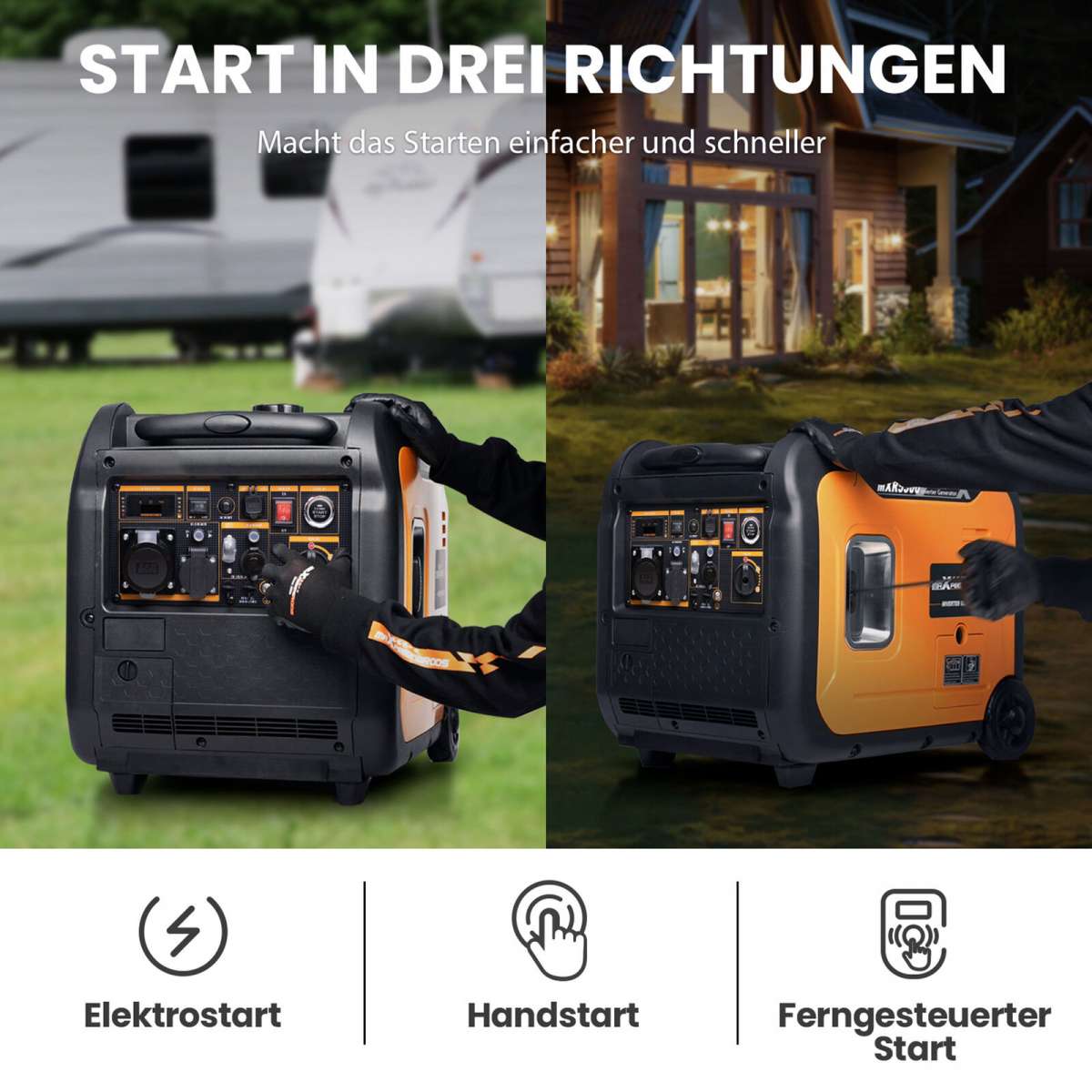 Extralink Stromerzeuger 5500W Benzin/GAS | Notstromaggregat mit 188F Extralink Stromerzeuger 5500W Benzin/GAS | Notstromaggregat mit 188F