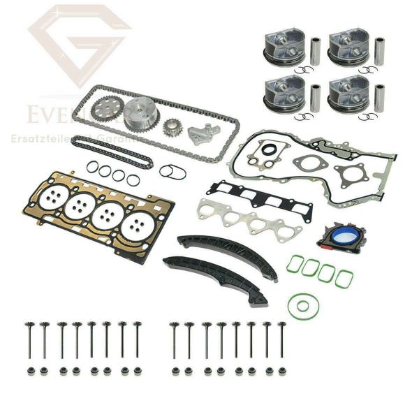 Steuerkettensatz Seat VW Audi 03C109571F 03C109158 mit Kolben 1,4 TFSI/TSI 2007
